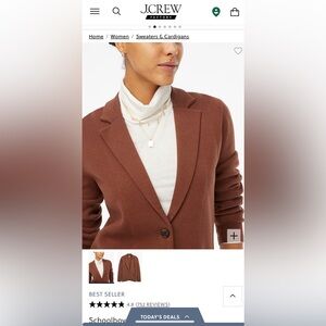 NWT J Crew Sweater Blazer
